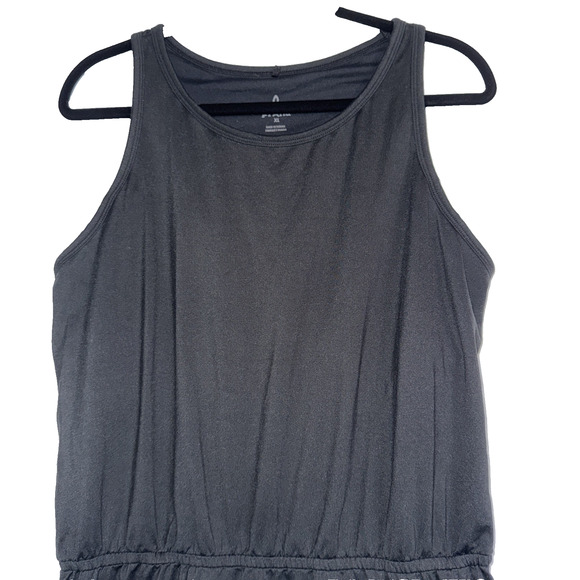 Prana Dress‎ SzXL Black Built-in Bra Active Casual Athleisure Sleeveless - Picture 2 of 11